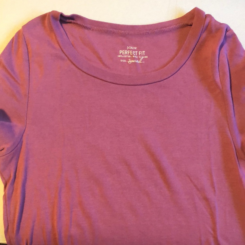 Jcrew rose shirt sleeve perfect fit t-shirt, size small EUC